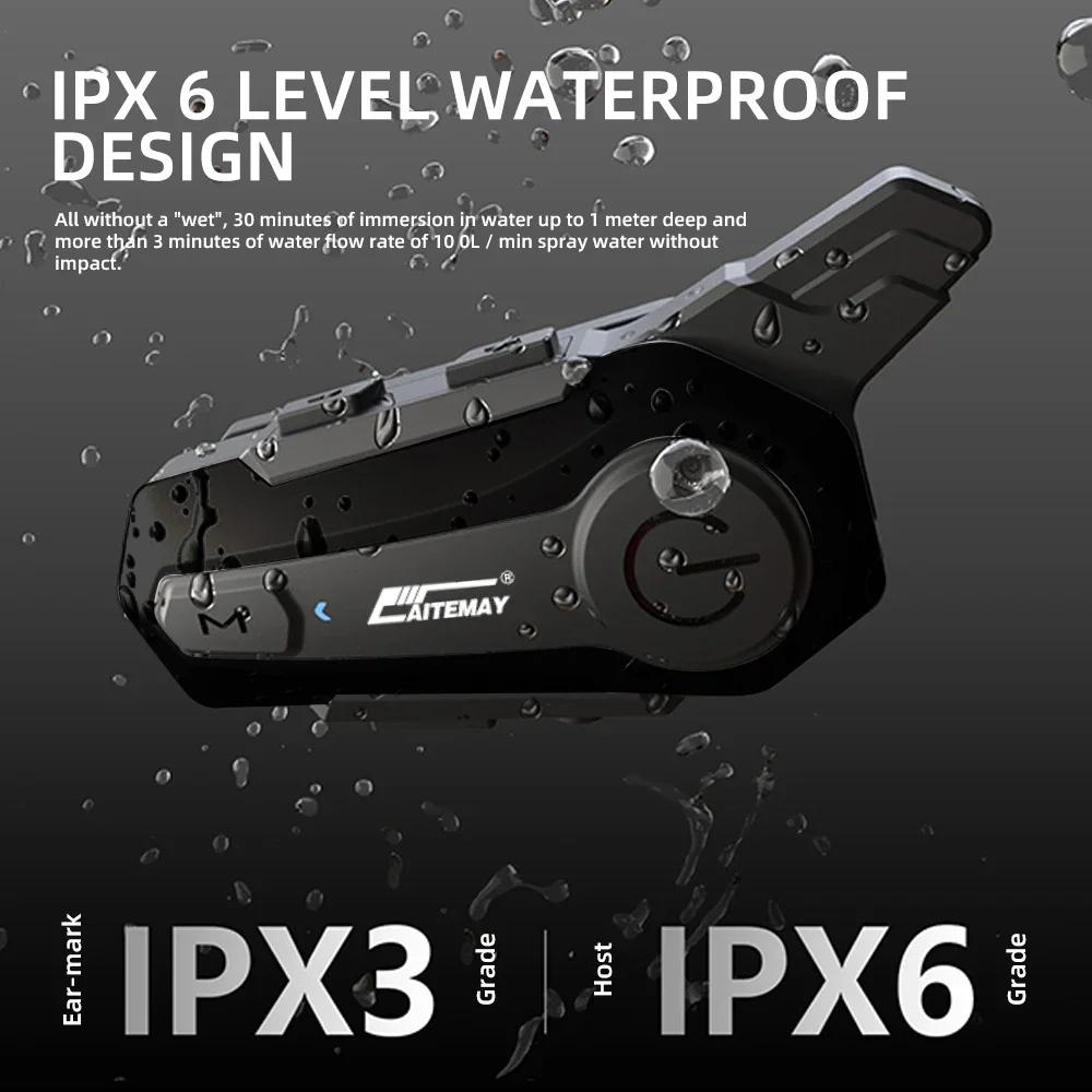 Oreillette Bluetooth X1 Plus pour Moto, appareil de communication pour casque, Intercom pour 2 motoc