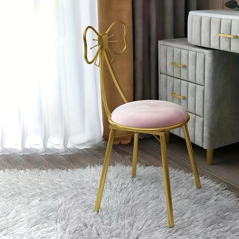 Tabouret de maquillage, tabouret de maquillage, moderne et simple, avec bretelles, coussin de siège,