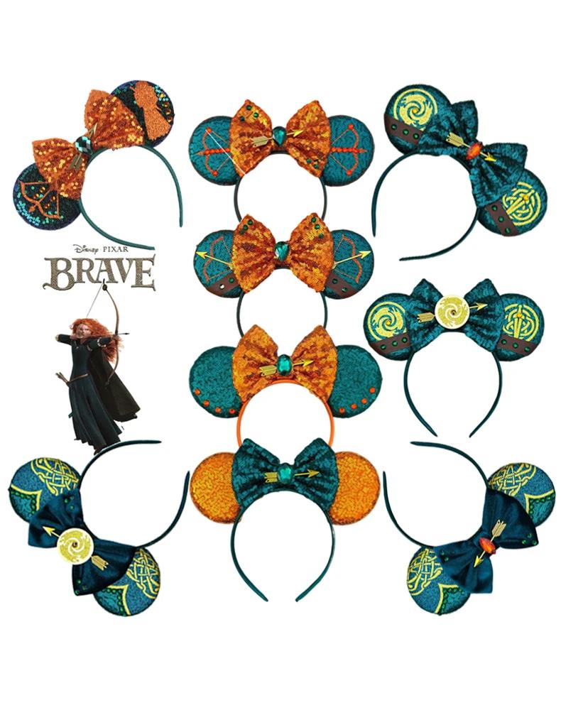 Nouveau Design Mickey Mouse oreilles bandeau enfant adulte Festival fête paillettes arc bandeau femm