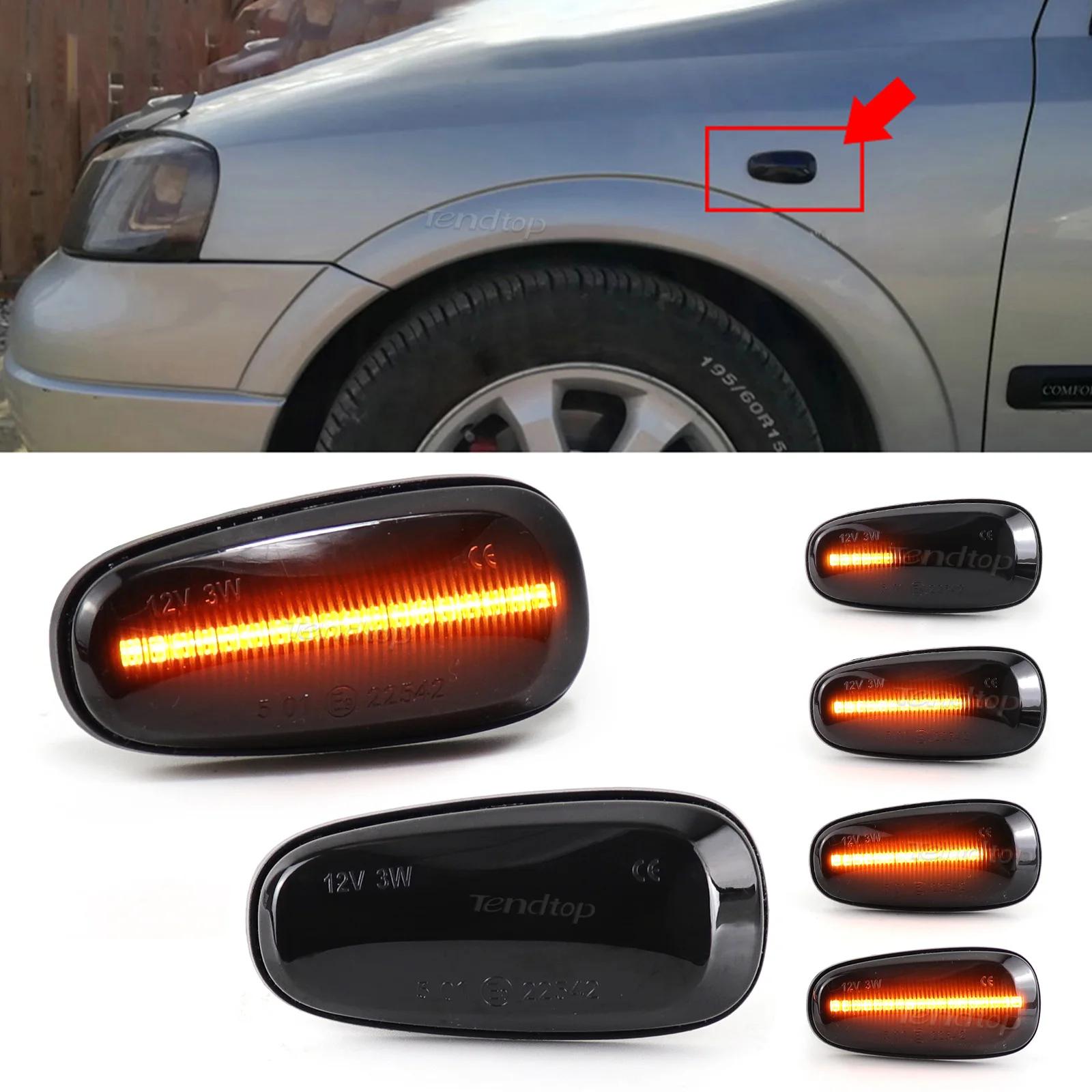 Pour Opel pour Zafira A 1999-2005 Astra G 1998-2009 clignotant LED marqueur latéral indicateur lumin