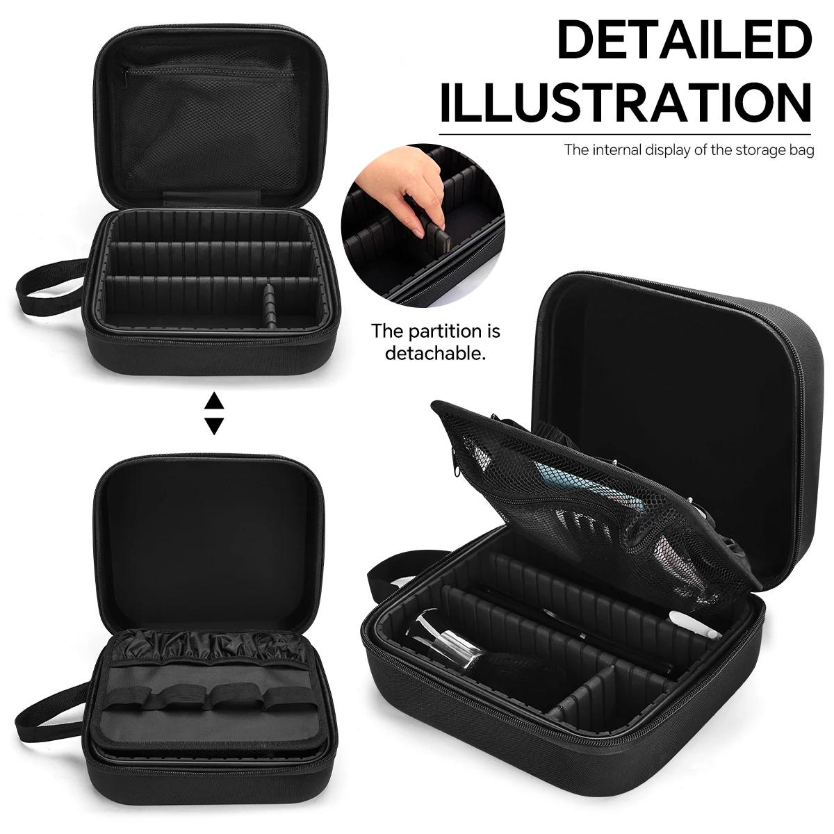 Boîte à outils de coiffure professionnelle, mallette de rangement Durable pour ciseaux, rasoirs et t