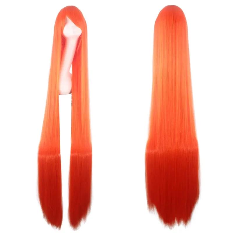 Perruque colorée longue de 100cm, perruques de fête pour Costume de Cosplay Anime, perruque synthéti