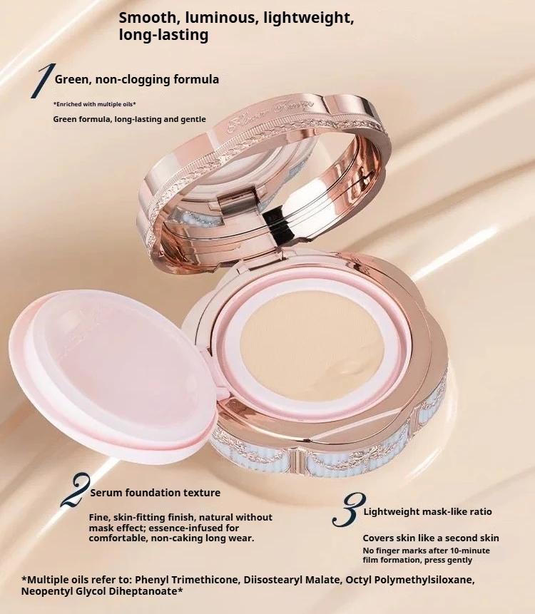 [Nouveau produit] Poudre de coussin d'air Bonnie Garden Flower Knows, peau délicate, correcteur de m