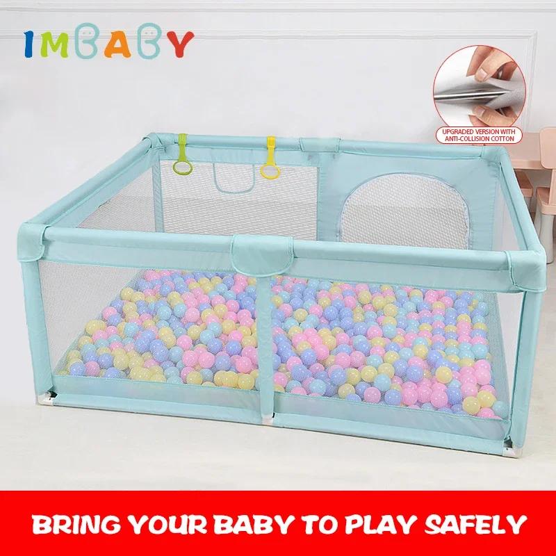 Parc 180x200 pour enfants, barrière de sécurité, clôture, aire de jeux pour tout-petits, éponge Anti