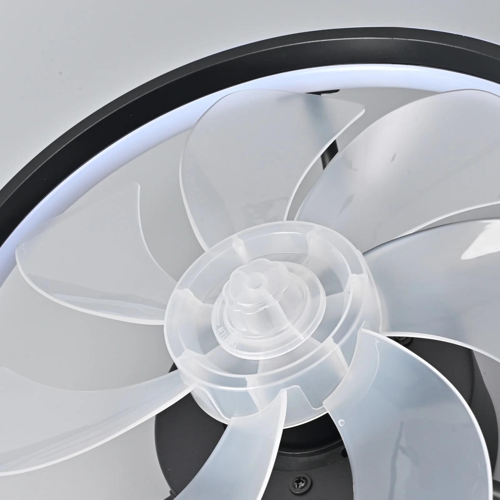 Ventilateur de plafond 55W avec lumière, ventilateur de plafond LED avec télécommande, ventilateur é