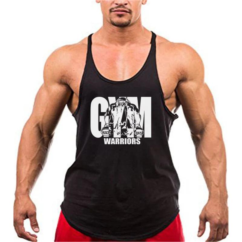 Débardeur de musculation pour hommes, vêtements de sport de marque, en coton respirant, gilets muscu