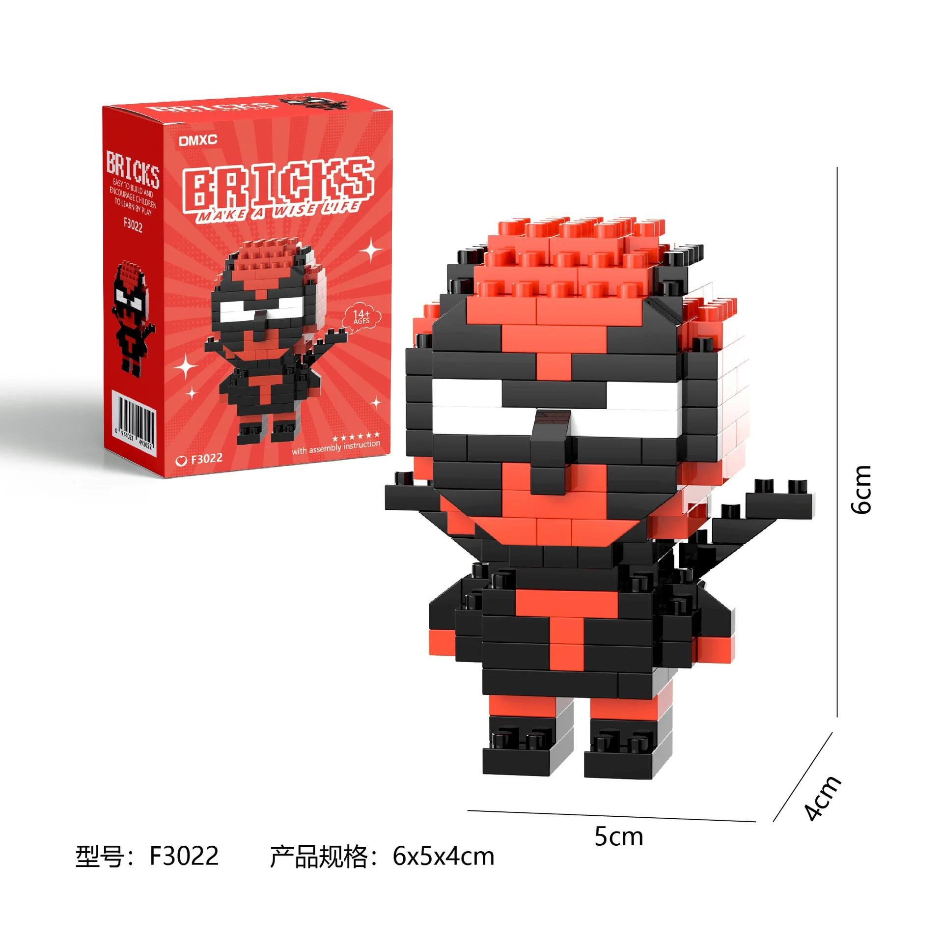 Marval légendes lega Deadpool Spider Man blocs de construction Iron Man personnage de dessin animé b