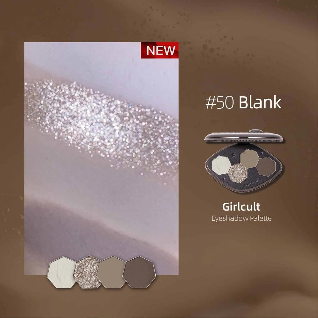 Girlcult série sombre fard à paupières quatre inventions nouveau métal brillant couleur créative Coo