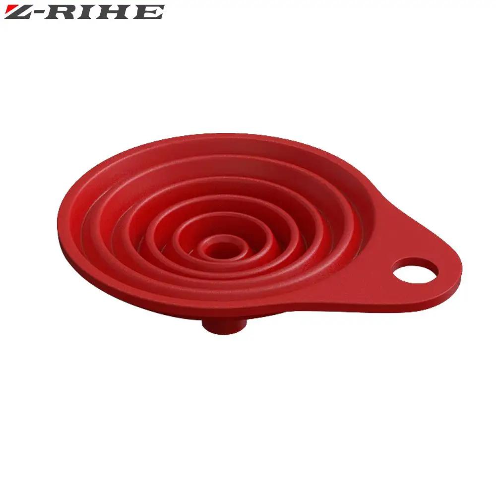Entonnoir pliable en silicone pour moto, changement d'huile et de carburant, trémie pliable pour HON