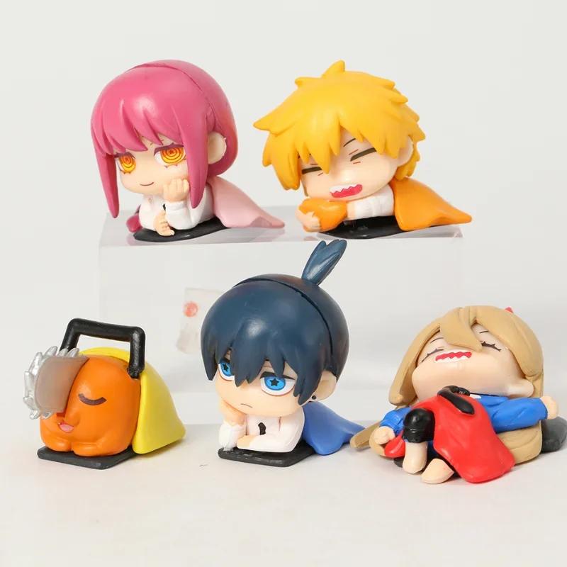 Figurine mignonne Chainsaw Man Power, statue Aki Denji, figurine d'action Makima endormie, décoratio