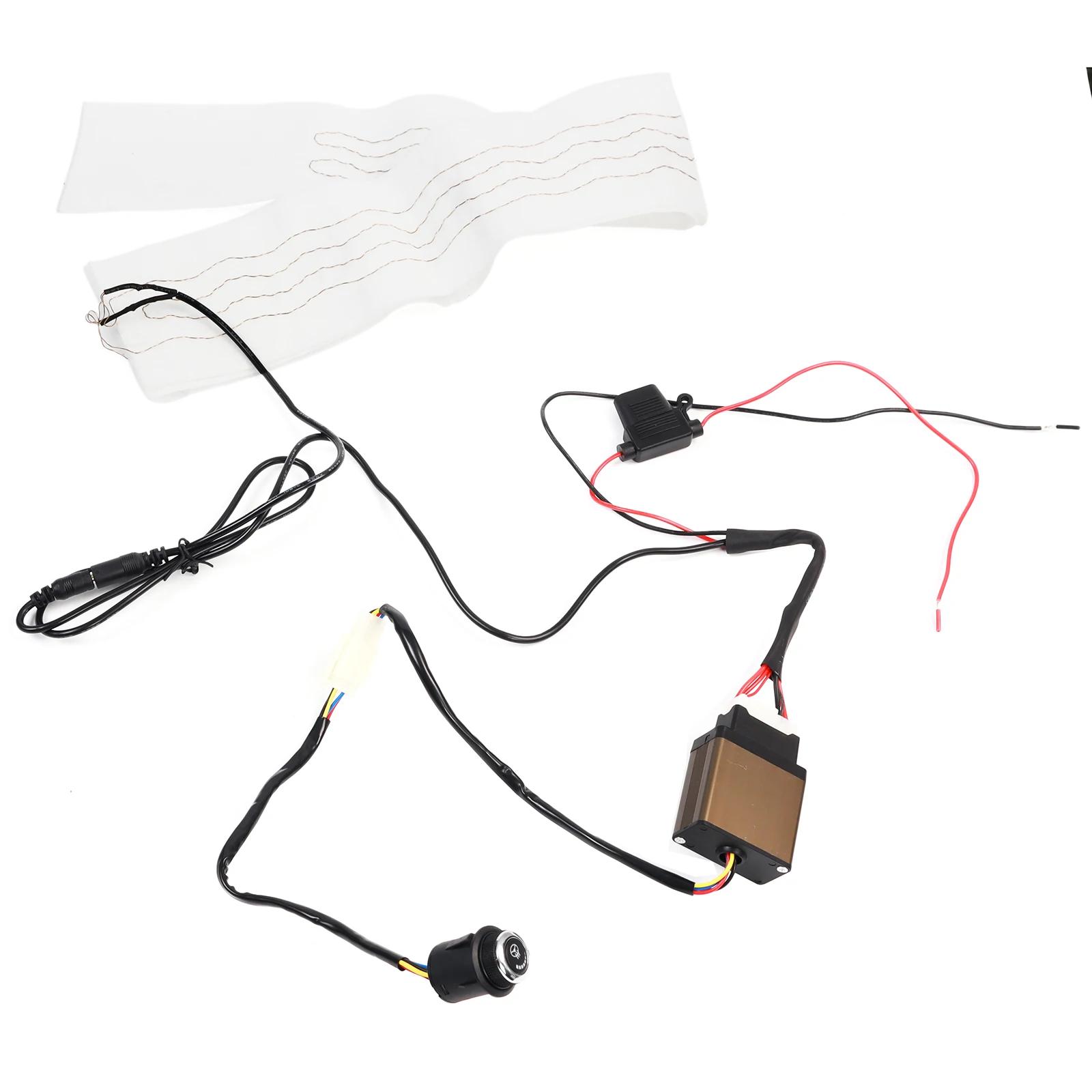 Housse de volant chauffante universelle pour voiture, 130cm, Kit de bricolage, coussin d'hiver avec 