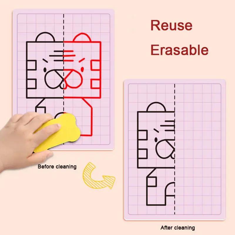 Le jouet de dessin symétrique à grille pour enfants de 30 pages se concentré sur les motricité fine,