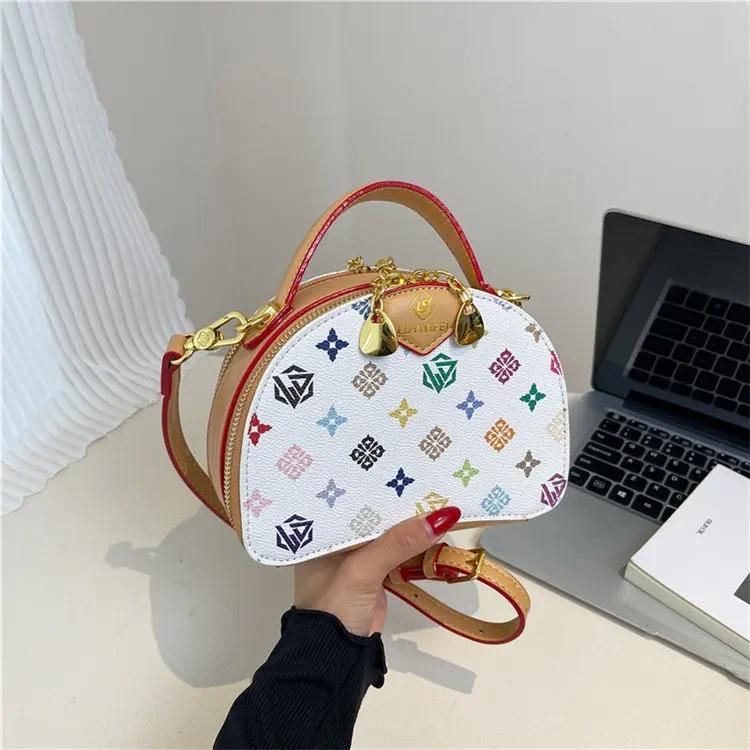 Sac à bandoulière rétro imprimé pour femme – Sac à main de haute qualité, décontracté, polyvalent, a