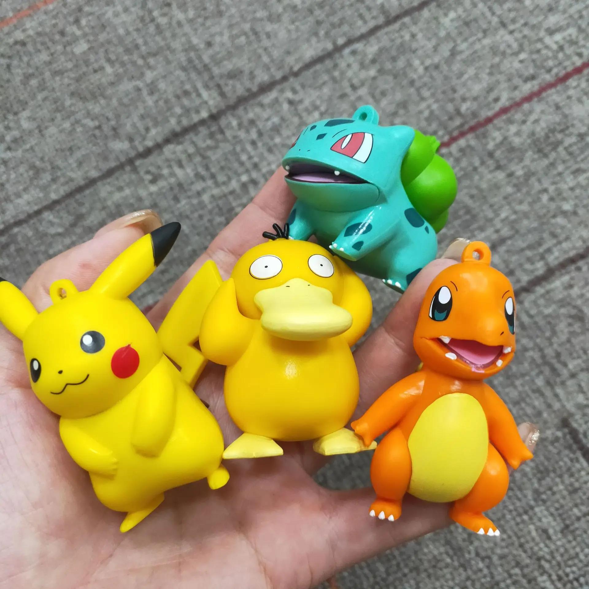 Figurines d'action Pokemon Pikachu, jouets, modèle Charmander, Psycanard, écureuil, Jigglypuff, Bulb