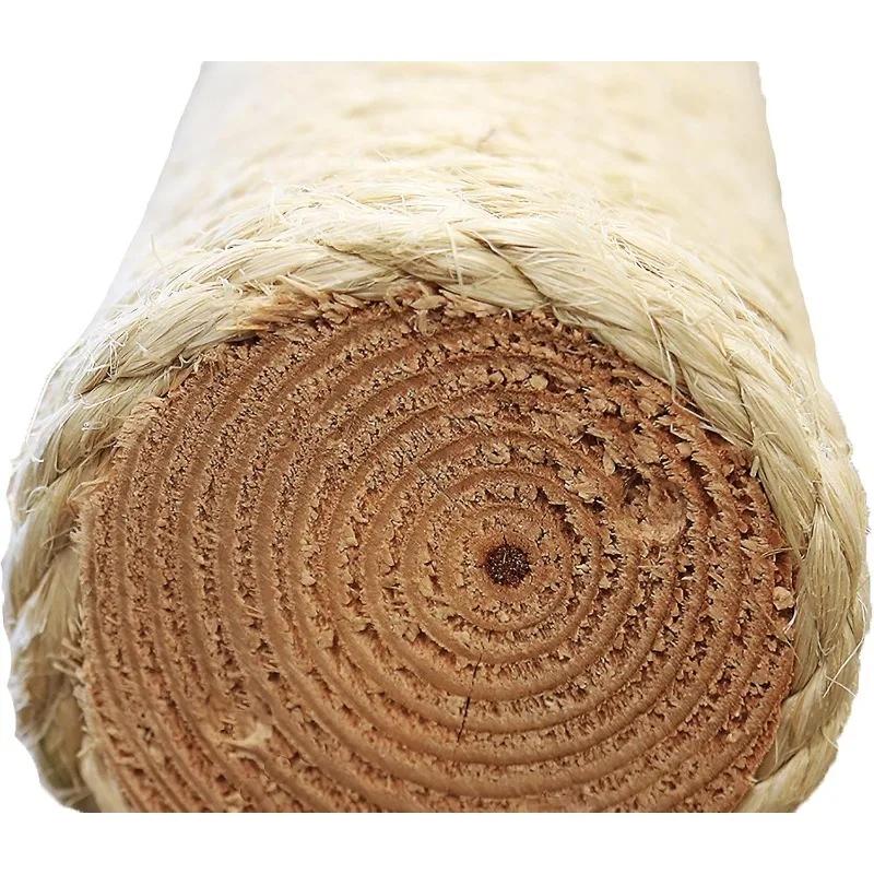 Arbre à chat en bois véritable et tapis, moucheté