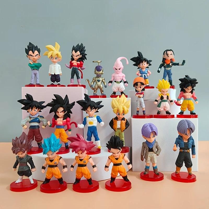 Figurines Dragon Ball Saiyan Goku, Mini figurines de dessin animé, 20 Styles de jouets, modèles Anim