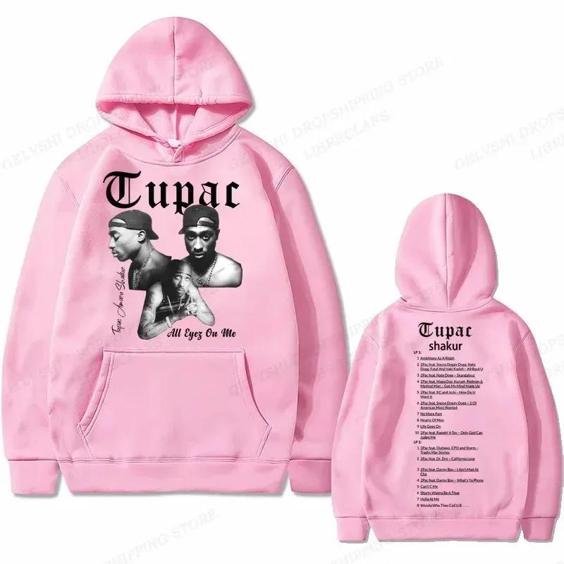 Tupac 2pac sweat à capuche graphique hommes vêtements mode surdimensionné Hip Hop confortable automn