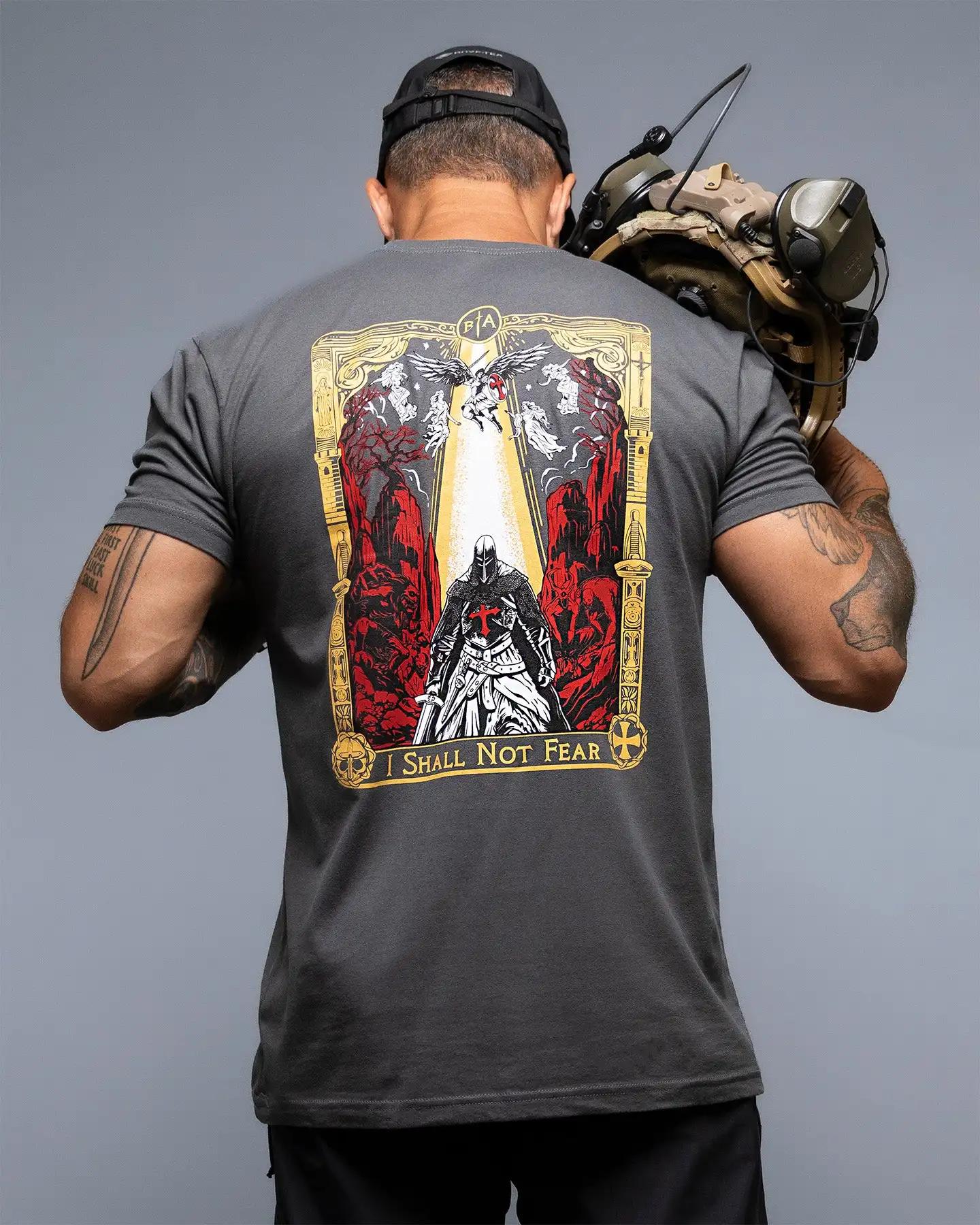 T-shirt No Fear 2026 – Marchez sans peur, soyez fort – Idéal pour le sport, en pur coton