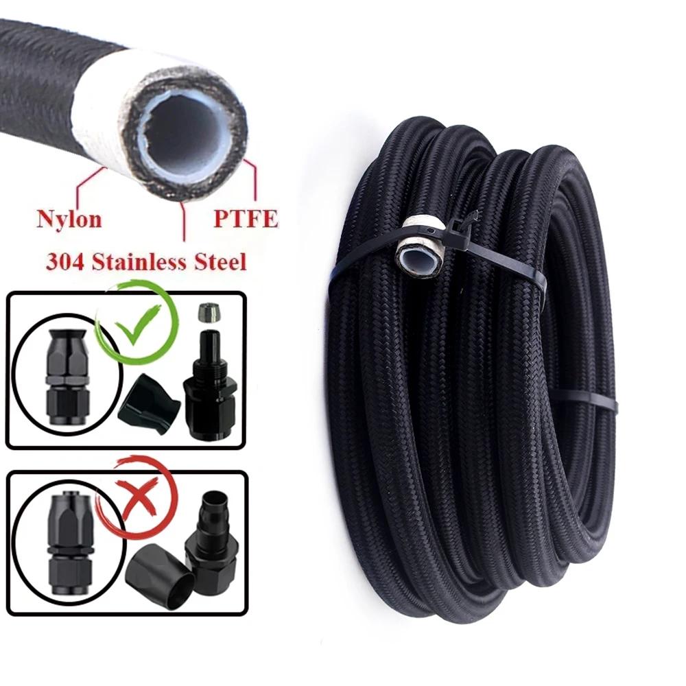 1M/2M/3M/5M AN3 AN4 AN6 AN8 AN10 universel E85 tuyau de carburant huile gaz refroidisseur ligne tuya