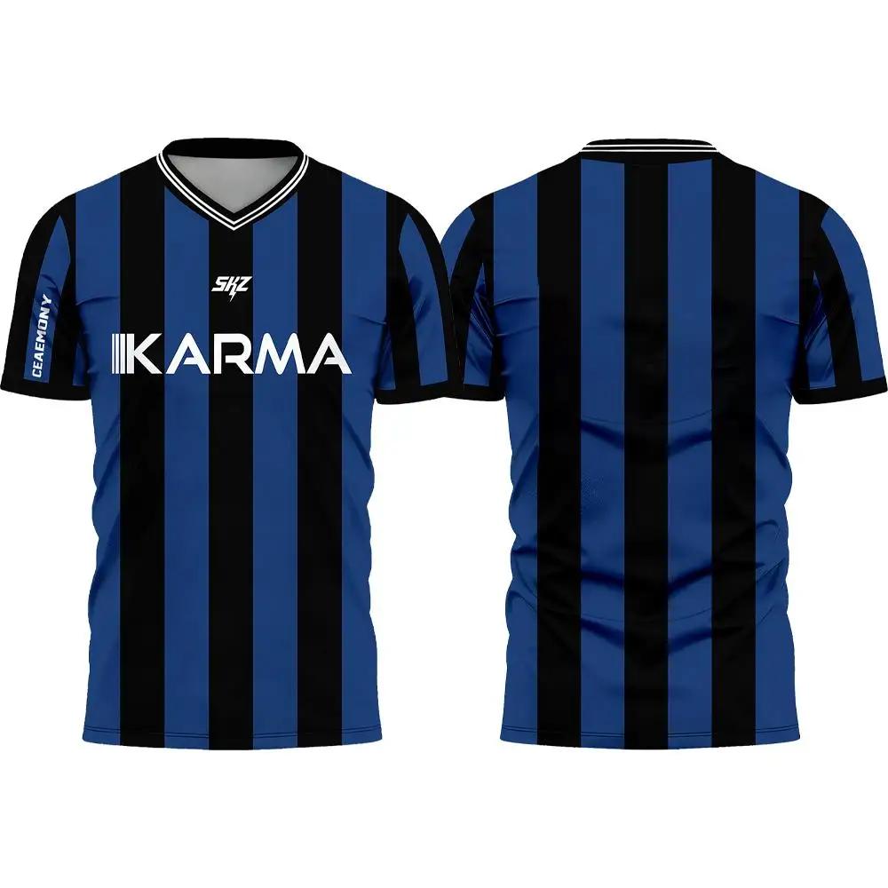 Karma SKZ Hyunjin 04 Maillot de football 3D à séchage rapide pour hommes et femmes, t-shirt pour fan
