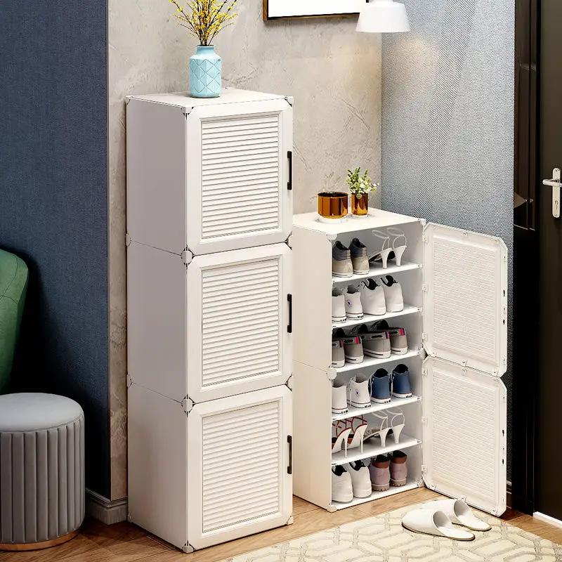 Armoire de rangement pour chaussures T1, petite entrée domestique simple, dortoir moderne, meubles d