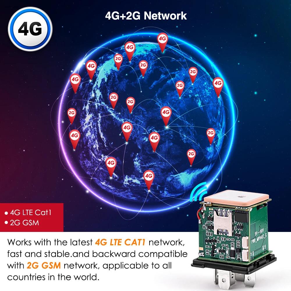 MiCODUS 4G GPS Tracker dispositif de suivi de voiture MV730G relais GPS moto coupure carburant 9-95V