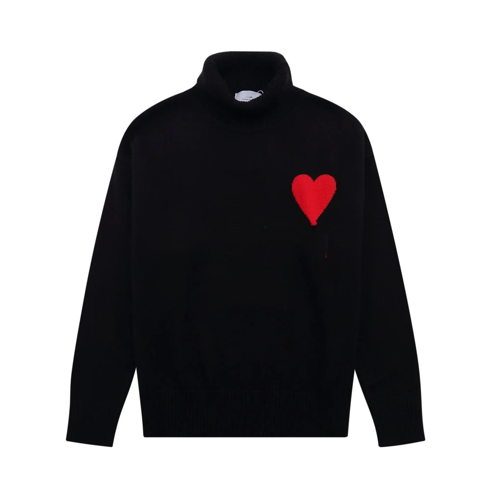 Vêtements de mode pour femmes et hommes Automne/Hiver 2025 – Pull brodé en forme de cœur avec lettre