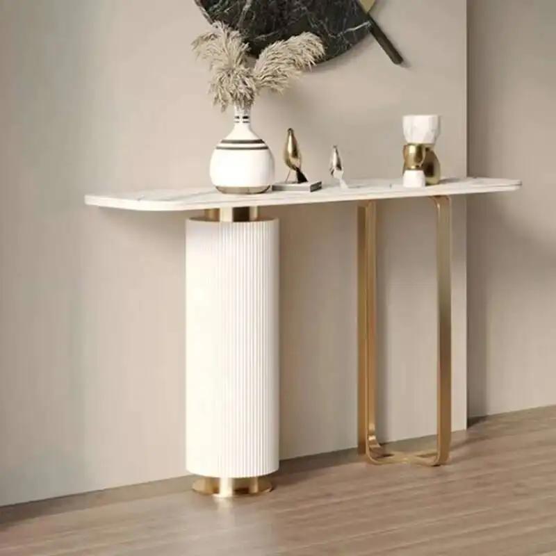 Table d'entrée de couloir, Console de rangement en ardoise de luxe, pour couloir, vue moderne, Bar, 