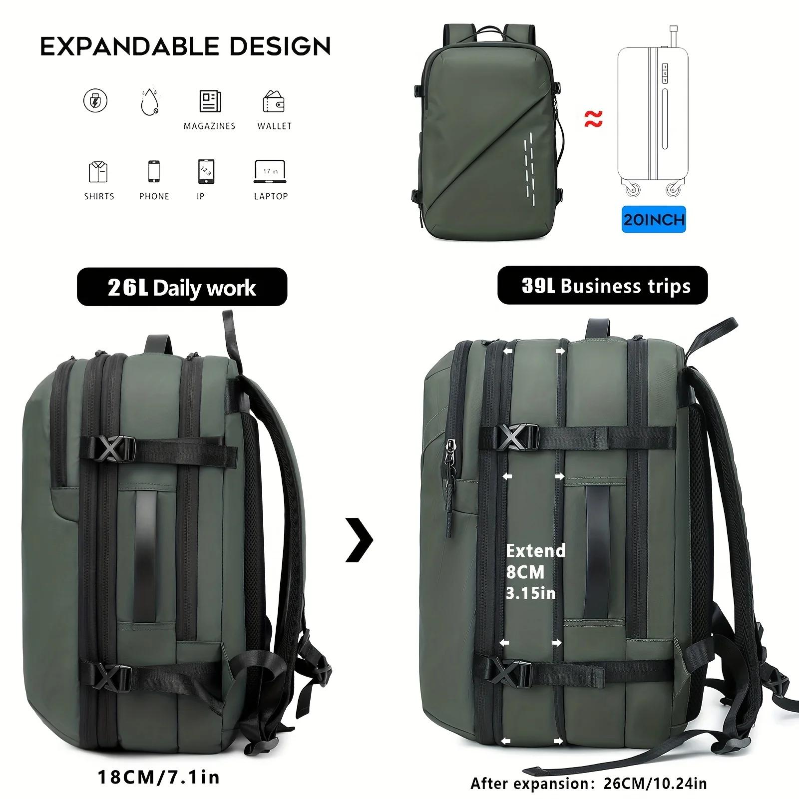 Sac à dos de compression sous vide à la mode de grande capacité, sac à dos d'ordinateur, sac à dos d
