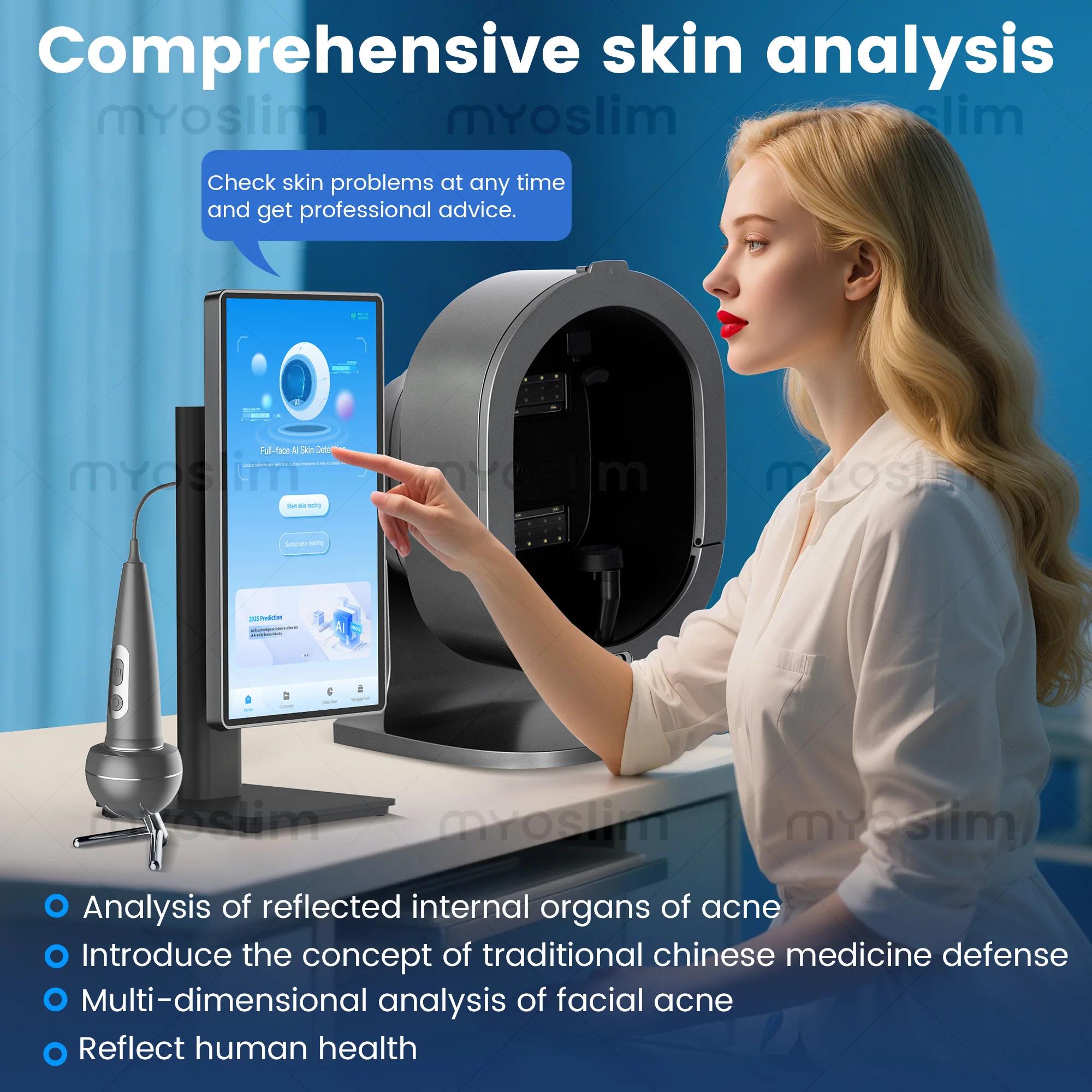 Analyseur Facial Numérique 3D Magic Mirror X5 AI, Analyseur de Peau Intelligent, Détecteur de Santé 
