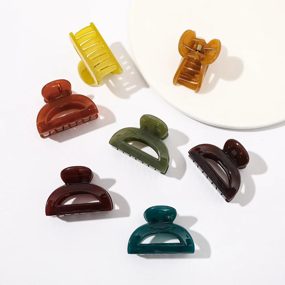 Pince à Cheveux en Forme de Petite Géométrie, Barrettes pour Femmes et Bol, Accessoires de Sauna, Ve