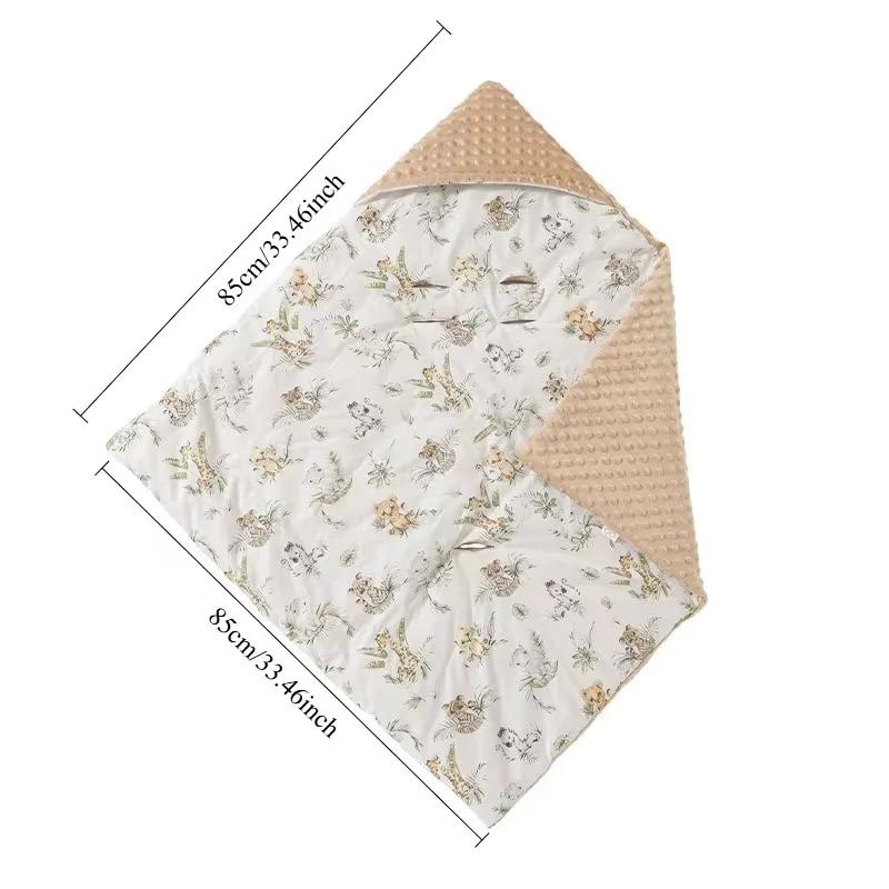 Couverture de panier de siège de sécurité pour bébé, pour nouveau-né, couette polaire Doudou, lange 