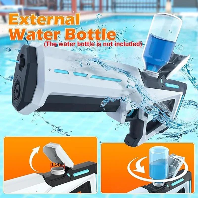 Pistolets à eau électriques pour adultes, aspiration automatique, blasters, injuste, Squ343, jouet d