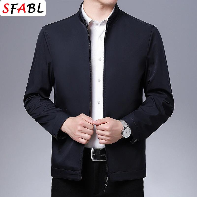 Veste pour homme de qualité solide, blazer décontracté de luxe pour homme, veste à fermeture éclair,