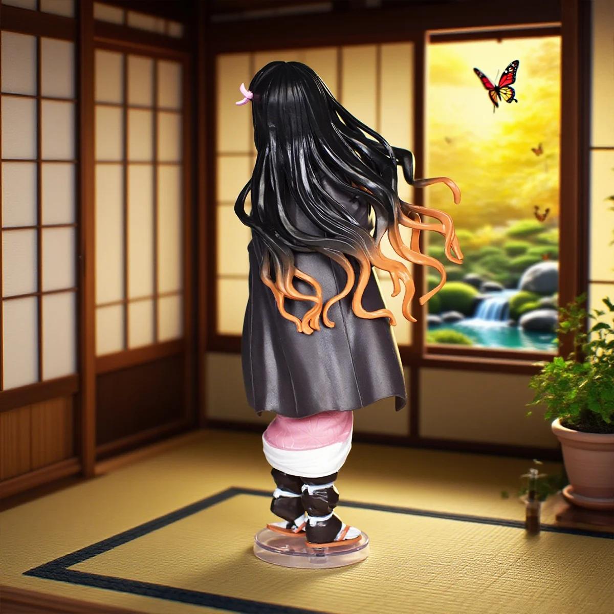 22 cm/8,7 pouces Anime démon tueur Figure Nezuko Figure Collection Statue modèle jouet cadeau
