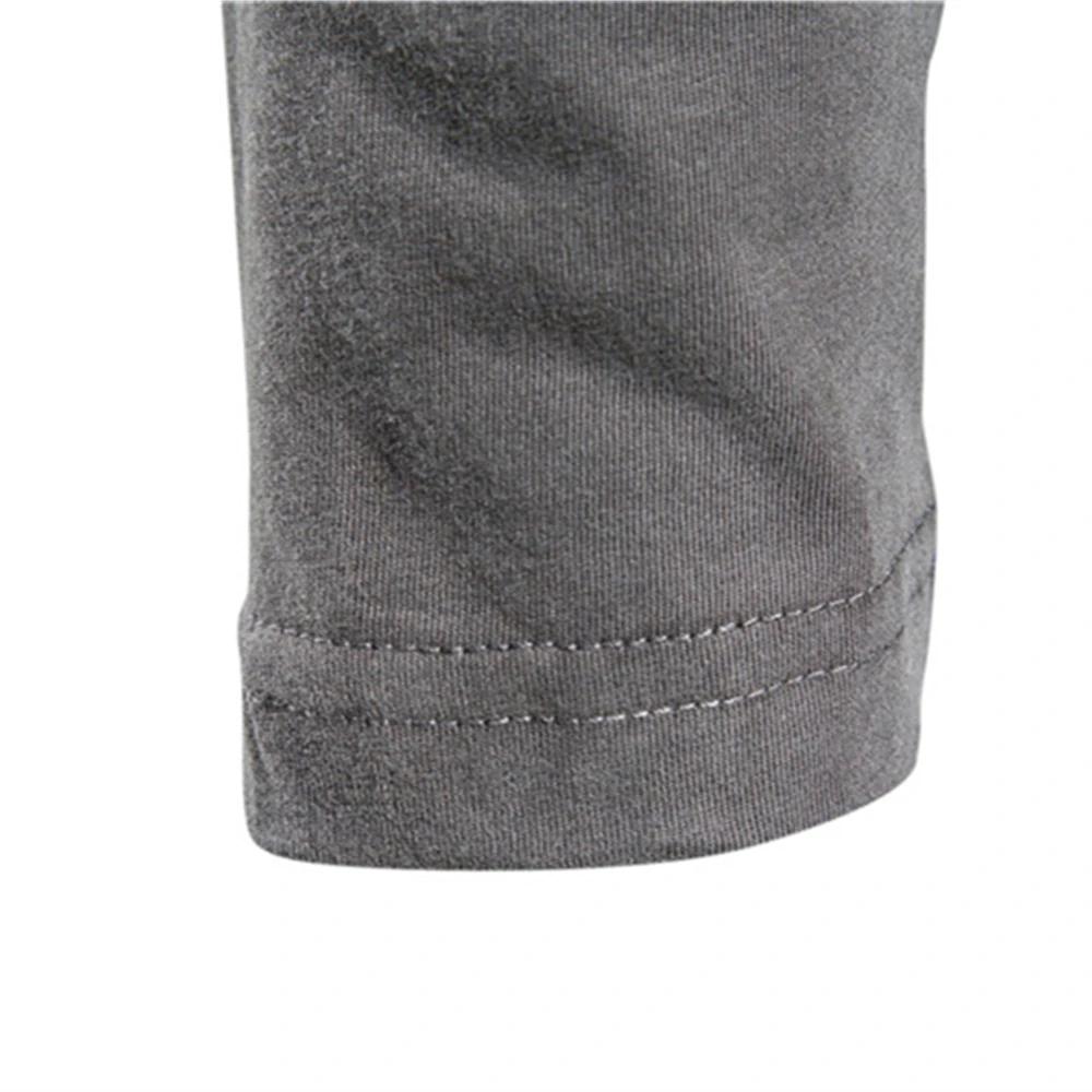 100% Coton t-shirt à manches longues pour hommes T-shirts décontractés pour hommes à printemps solid