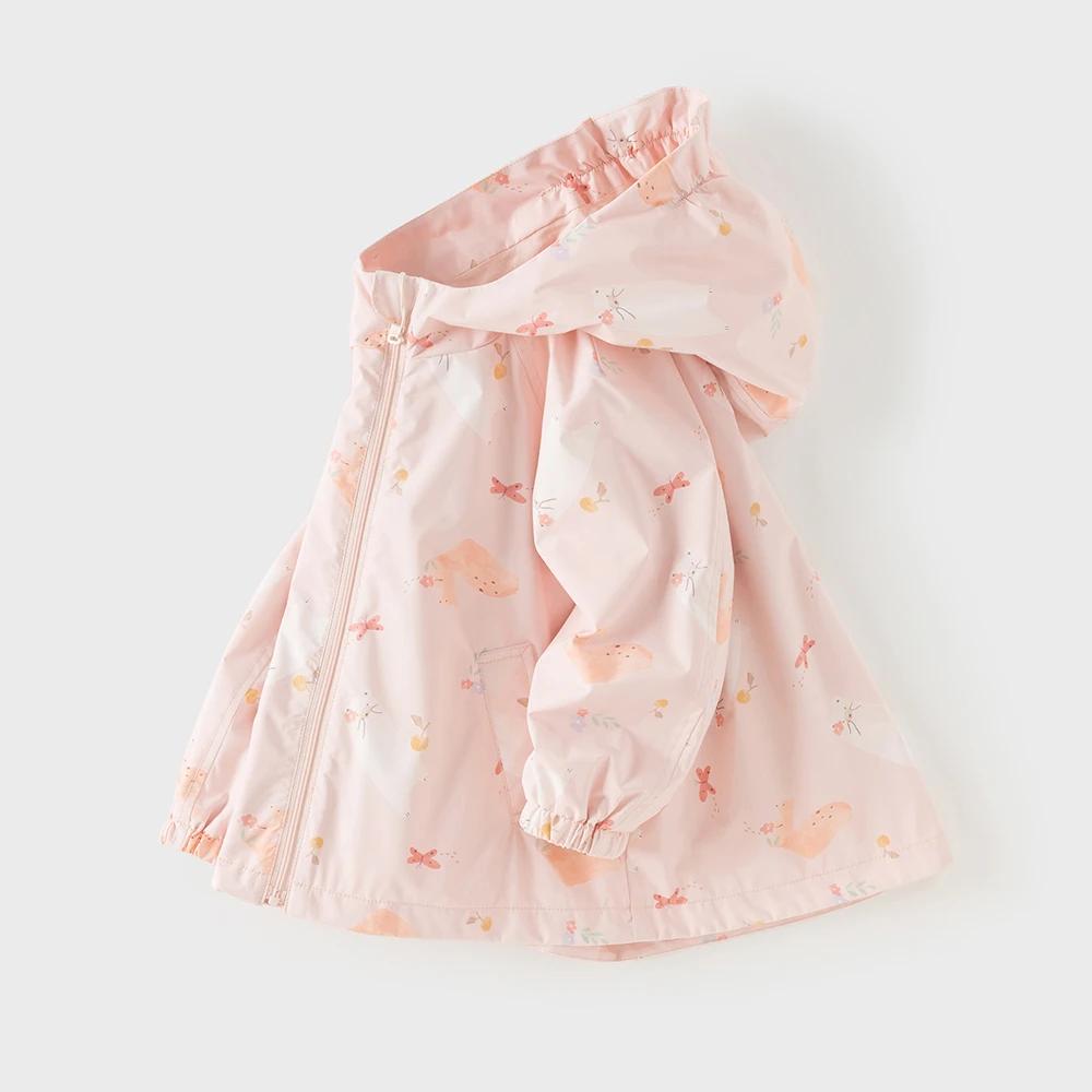 Dave Bella veste pour filles automne printemps enfants mignon Animal imprimé manteau imperméable vêt