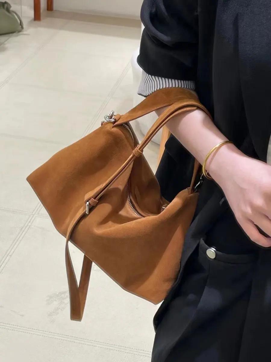 FIRMRANCH-Sac à main en cuir de vachette grande capacité pour femme, sac à main polyvalent, paresseu