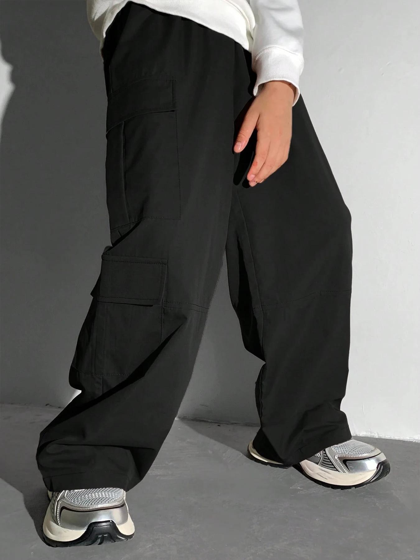 Pantalons pour garçons, salopettes, style multi-poches, taille grande et moyenne pour enfants, adapt