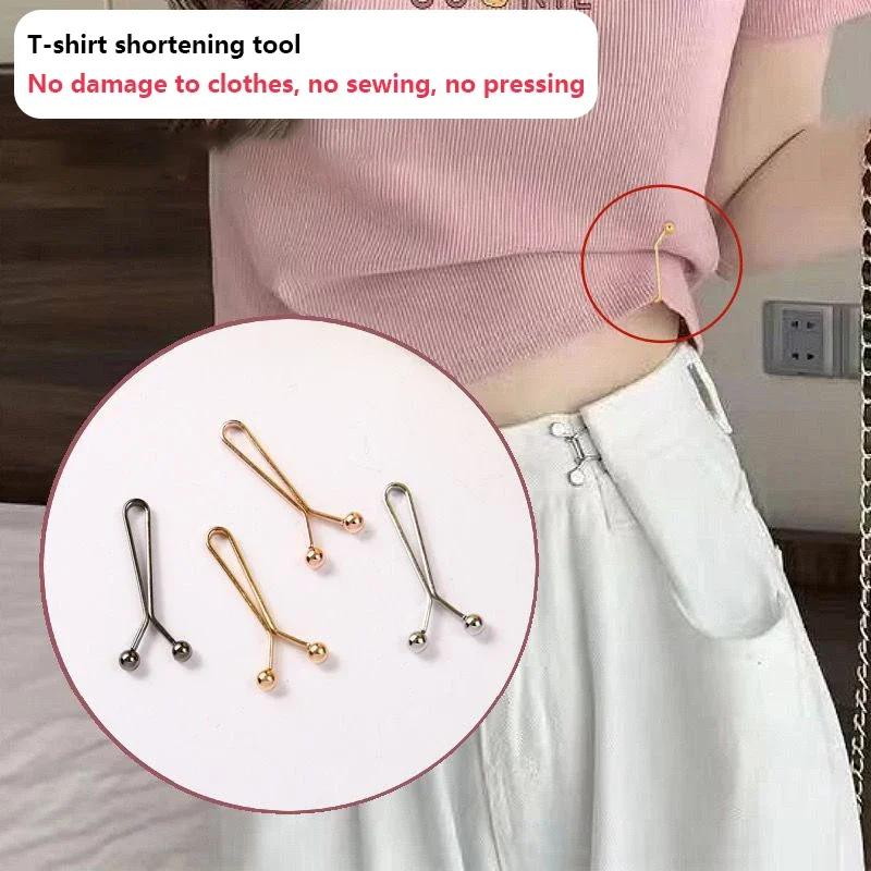4/10 PIÈCES Accessoires de boucle détachables pour jupes en jean, Clip de manche réglable pour resse