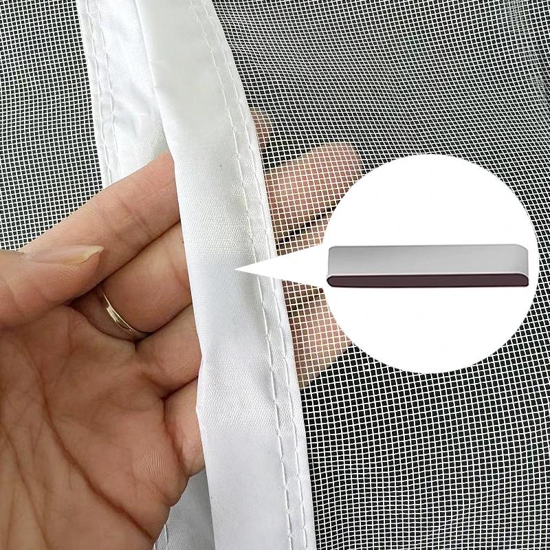 Moustiquaire magnétique pour porte, sur mesure, rideau de porte anti-moustiques, moustiquaire invisi