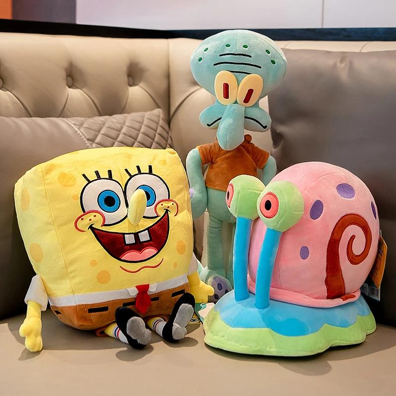 Anime peluche poupée Bob l'éponge Peluches poupée Squarepants Patrick étoile calmaraire Eugene Krabs