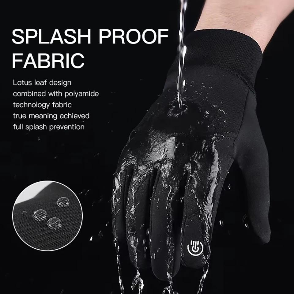 Automne hiver gants de cyclisme en plein air salle de sport Fitness sport course chaud écran tactile
