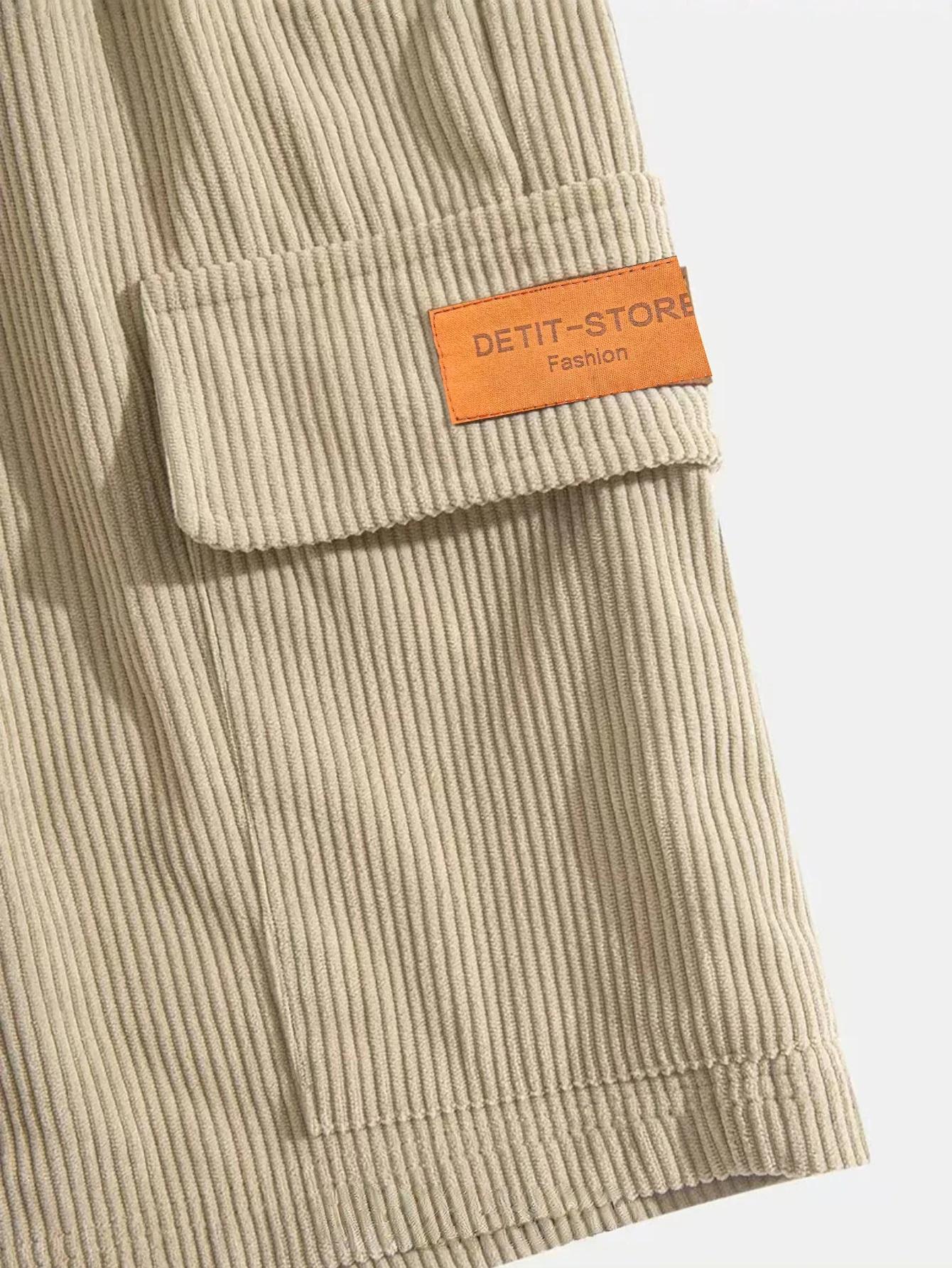 Shorts pour hommes en velours côtelé, pantalons décontractés pour hommes, shorts de plage pour homme