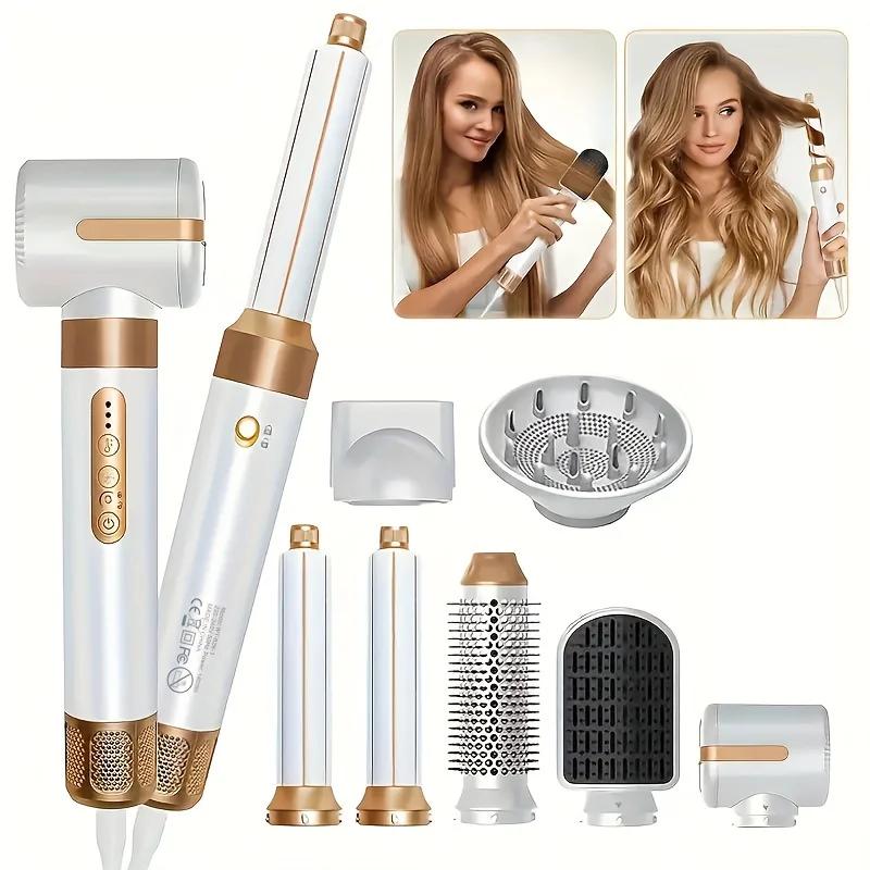 Sèche-cheveux ionique à haute vitesse avec poignée amovible, brosse à air chaud, outils de coiffure,