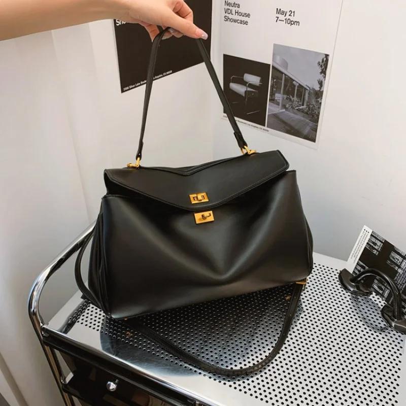 Sac à main élégant classique haut de gamme pour femmes, en cuir, design tendance, sac fourre-tout de