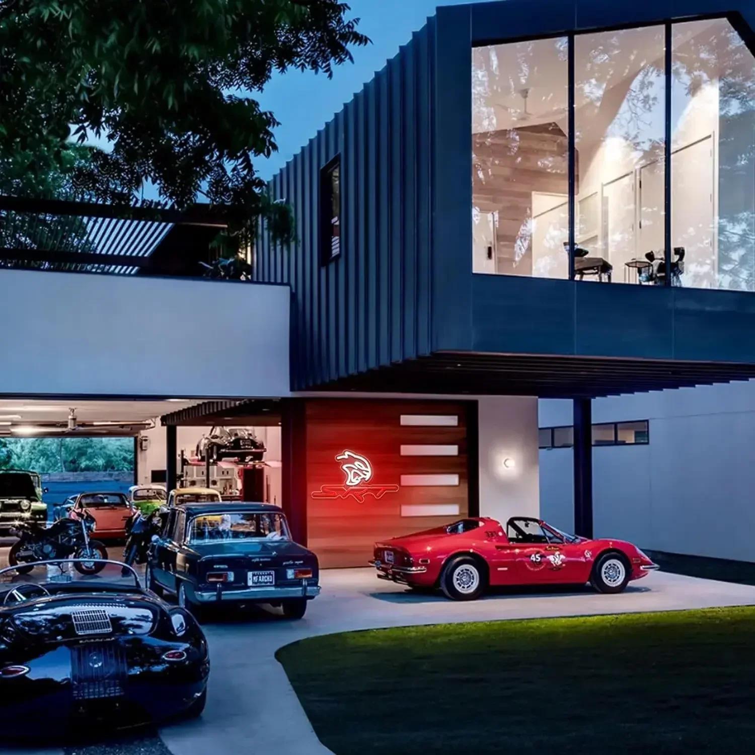 SRT Service de voiture enseignes au néon LED enseigne lumineuse enseignes au néon voiture Refit Gara