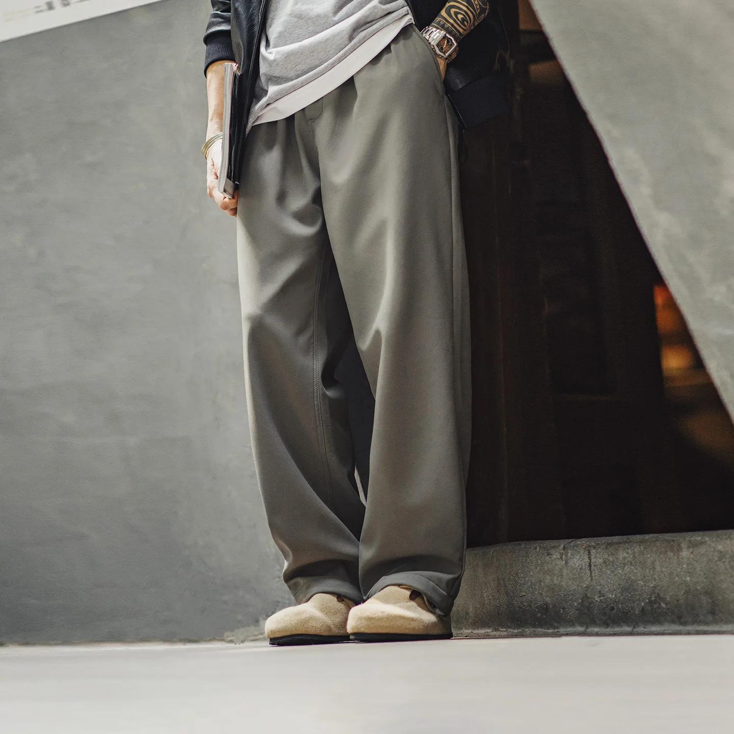 Maden hommes Easypants hiver doublé polaire imperméable pantalon antistatique jambe droite en plein 
