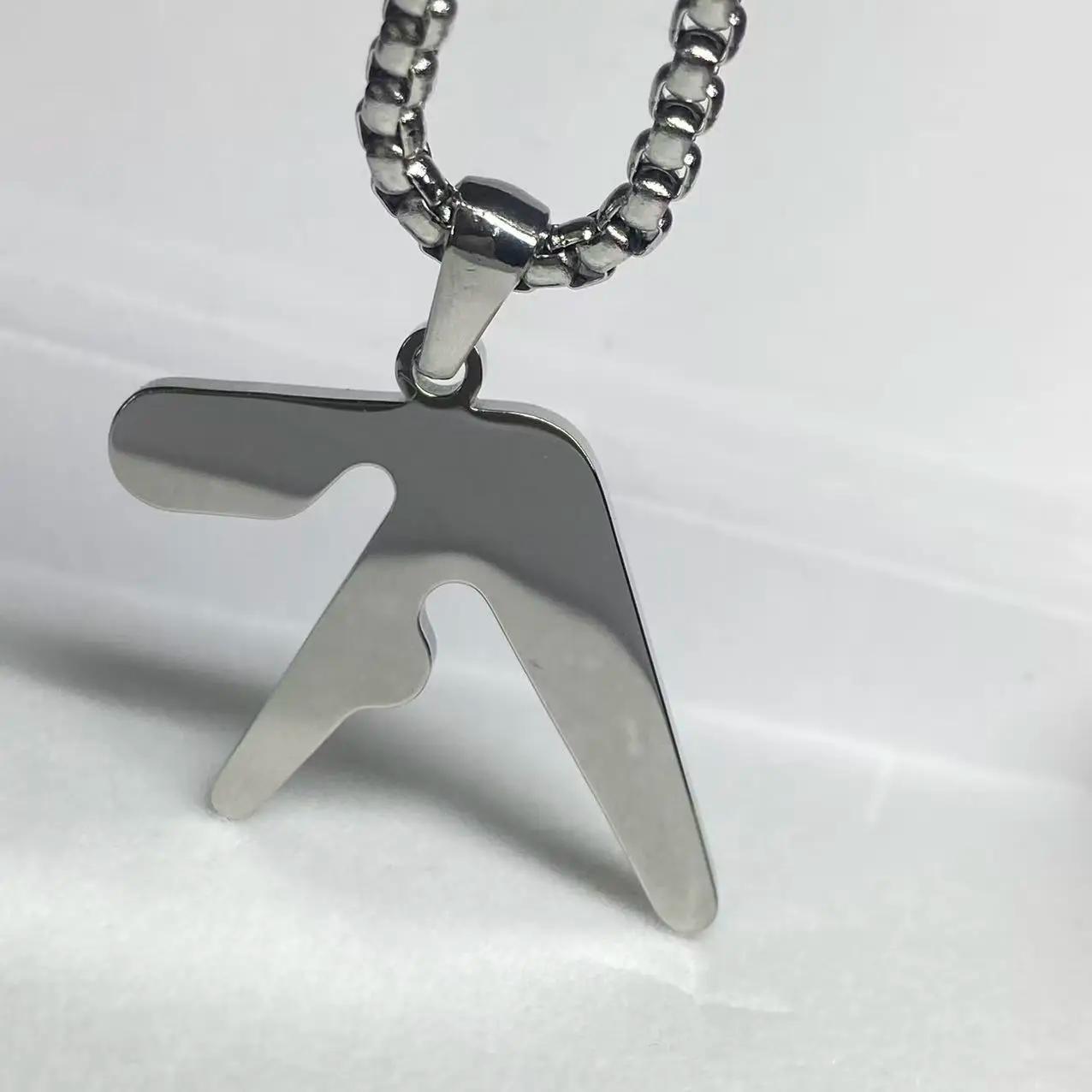 Collier pendentif en acier inoxydable de haute qualité avec logo Aphex – Collier hip-hop tendance po