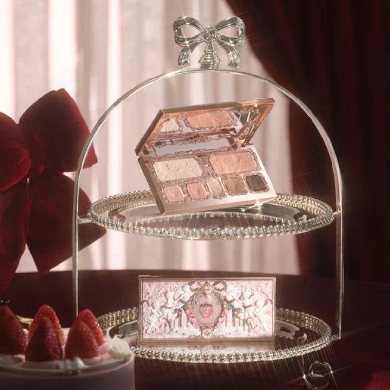 Palette de teint, fard à paupières, illuminateur et bronzer pour le visage Flower Knows Strawberry C